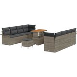  Sjedeća garnitura za vrt s jastukom Siva 90 x 55 x 71 cm | shoptok.hr