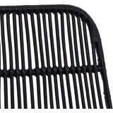 Barska stolica 2 pcs Crna 44 x 54 x 96 cm Ratan i Čelik | shoptok.hr