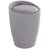 Wenko Svetlo siv koš za perilo in stolček v enem Wenko Linen Look, 20 l | Shoptok.si