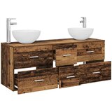  Set ormarića za kupaonicu 3 kom. Staro drvo 49,5 x 41 x 64,5 cm | shoptok.hr