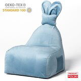 The Brooklyn Kids Modra otroška vreča za sedenje Funny Bunny – | Shoptok.si