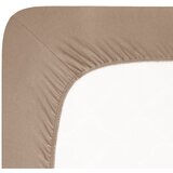 Andrea Simone Rjava napenjalna rjuha iz jerseyja 140x200 cm Boxspring – | Shoptok.si