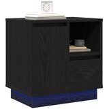 Noćni ormar Crni hrast 50 x 34,5 x 50 cm. Konstruirano drvo | Eponuda.com