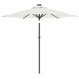  Vrtni suncobran s čeličnom šipkom bijeli 225 x 225 x 212 cm | shoptok.hr