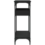  Konzolni stol s policama crni 100x29x75 cm konstruirano drvo | shoptok.hr