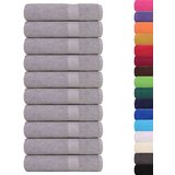 vidaXL Kopalne brisače 10 kos siva 100x150 cm 360 g/m² 100% bombaž | Shoptok.si