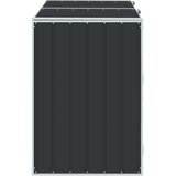  Spremište za 2 kanta za otpad antracit 144x81x113 cm čelično | Eponuda.com