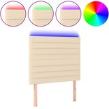  LED uzglavlje krem 80x5x118/128 cm od tkanine | shoptok.hr
