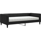  Dnevni krevet s madracem crni 100 x 200 cm od tkanine | shoptok.hr