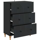  Predalna omara Črna 66 x 34,5 x 90 cm Inženirski les, (5000232597) | Shoptok.si