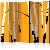  Paravan u 5 dijelova - Birches on the orange background II [Room Dividers] 225x172 Cijene