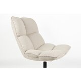 White Label Kremno bel vrtljiv fotelj iz tkanine bouclé Bros – | Shoptok.si