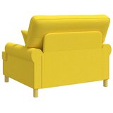  XXL fotelja s jastucima Svijetlo žuta Tkanina - Svjetložuta 85 cm | shoptok.hr