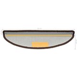  Preproge za stopnice 10 kosov 56x17x3 cm rjave, (20753263) | Shoptok.si