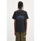 Columbia Pamučna majica Rapid Ridge boja: crna, s tiskom, 1934824 | shoptok.hr