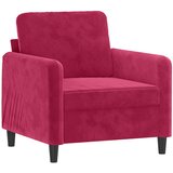  Fotelja crvena boja vina 60 cm baršunasta | shoptok.hr
