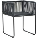  7-dijelni vrtni blagovaonski set crni | shoptok.hr