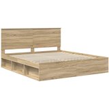  Krevetna konstrukcija Sonoma 200 x 200 cm Čvrsto borovo drvo | shoptok.hr