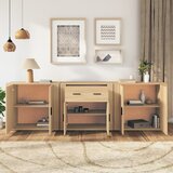  Komode 3 kom boja hrasta sonome od konstruiranog drva | shoptok.hr