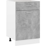 vidaXL Donji ormarić s ladicom siva boja betona 50x46x81,5 cm iverice Cijene