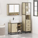 vidaXL 3-dijelni set kupaonskog namještaja boja hrasta sonome drveni | shoptok.hr