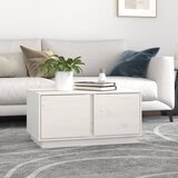  Stolić za kavu bijeli 80 x 50 x 40 cm od masivne borovine | Eponuda.com