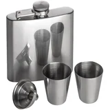 PLJOSKA METALNA PLUS 2 ČAŠICE U POKLON KUTIJI EASY 016807