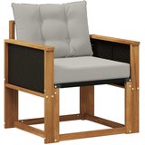  Srednja sofa za van Čvrsto drvo akacije Prirodna | shoptok.hr