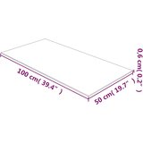  Prozirna stolna ploča 50 x 100 cm od kaljenog stakla | Eponuda.com