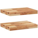 vidaXL Plutajuće police 2 kom 60x30x4 cm Masivno drvo akacije s uljnim premazom - Uljni premaz 60 x 30 x 4 cm 2 1 | shoptok.hr