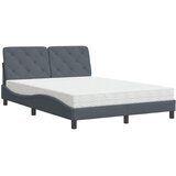 Krevet s madracem tamnosivi 140x190 cm baršunasti | Eponuda.ba
