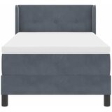 s opruga kutije Tamno siva 200 x 90 cm Baršun | shoptok.hr