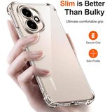 Techsuit Shockproof Clear Silicone prozirna maskica otporna na udarce za Honor 400 Pro | shoptok.hr