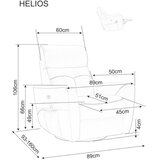Molarem Home Fotelja Helios - narančasta | shoptok.hr