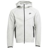 Nike Sweater majica 'TECH FLEECE' tamo siva / siva melange / crna | shoptok.hr
