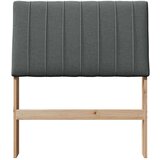 vidaXL tapecirano vzglavje temno siva 80 cm masivno borovo les | Shoptok.si