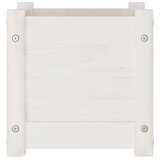  Vrtna sadilica bijela 31 x 31 x 31 cm od masivne borovine | shoptok.hr