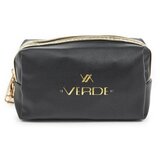 Verde crna Neseser cetvrtasti sa zlatnim paspulom 0237, 18×7×10 cm ( 16NSV0237B ) u
