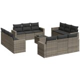 Maison Chic Seti vrtnega pohištva - Vrtna garnitura - Vrtni pohištvo set 13-delna z blazinami siv poli ratan, (21810051) | Shoptok.si