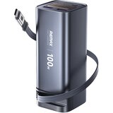 Remax Power bank prenosiva baterija FC-22 100W sa teleskopskim kablom 20000mAh siva | Eponuda.com