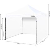  Komercijalni šator 300 x 300 cm bijeli | shoptok.hr