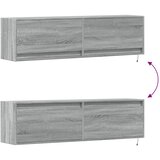  Zidni TV ormarić s LED svjetlima siva boja hrasta 140x31x38 cm | shoptok.hr