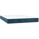  Krevet s oprugama i madracem tamnoplavi 140x190 cm baršunasti | shoptok.hr