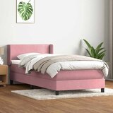 Box spring krevet s madracem ružičasti 80 x 220 cm baršunasti | shoptok.hr