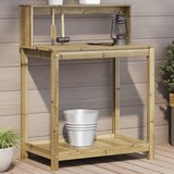  Stol za sadnju s policama 82,5 x 50 x 109,5 cm od borovine | shoptok.hr