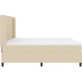  Box Spring postelja z vzmetnico in LED osvetlitvijo Krem 180x200 cm Tkanina, (22049470) | Shoptok.si