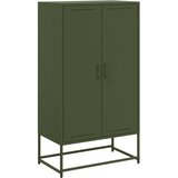 Furnova Visoka omara olivno zelena 68,5x38,5x123,5 cm jeklo, (21955130) | Shoptok.si