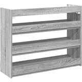 vidaXL Regal za čevlje siva sonoma 80x25x62 cm inženirski les | Shoptok.si