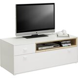Hom`in TV-ELEMENT bela, barve hrasta | Shoptok.si