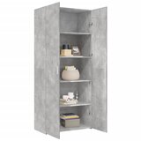  Visoka komoda siva boja betona 80 x 42,5 x 185 cm drvena | shoptok.hr